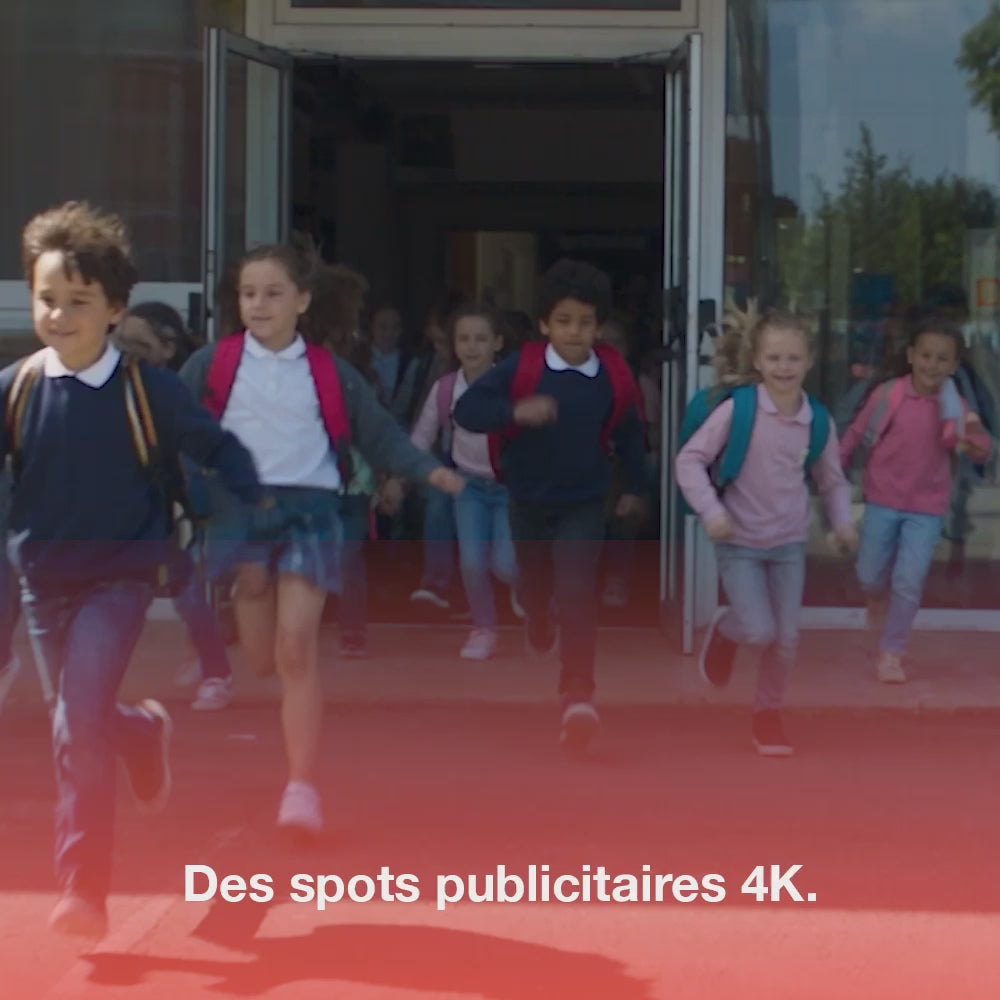 Des spots publicitaires 4K