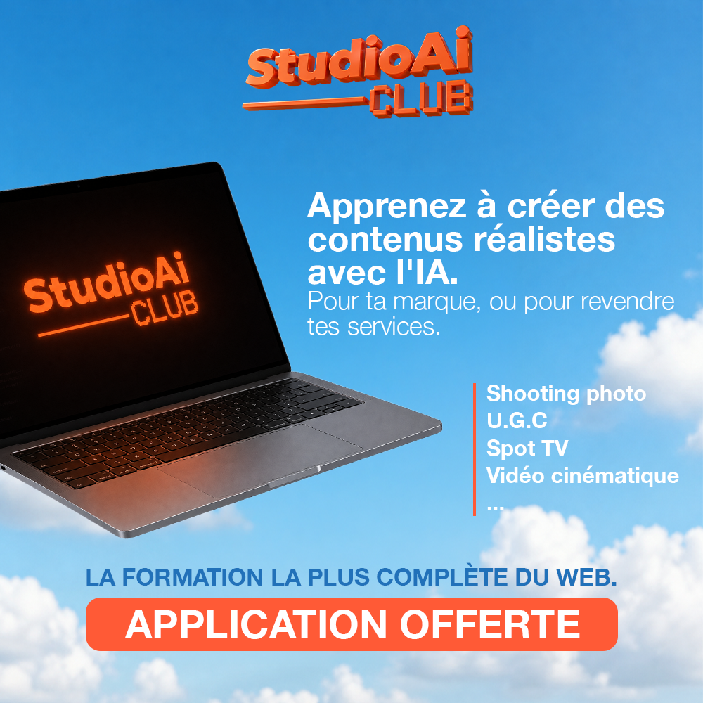 Studio AI Club, apprenez a creer des contenus realistes avec l'IA