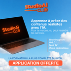 Studio AI Club, apprenez a creer des contenus realistes avec l'IA